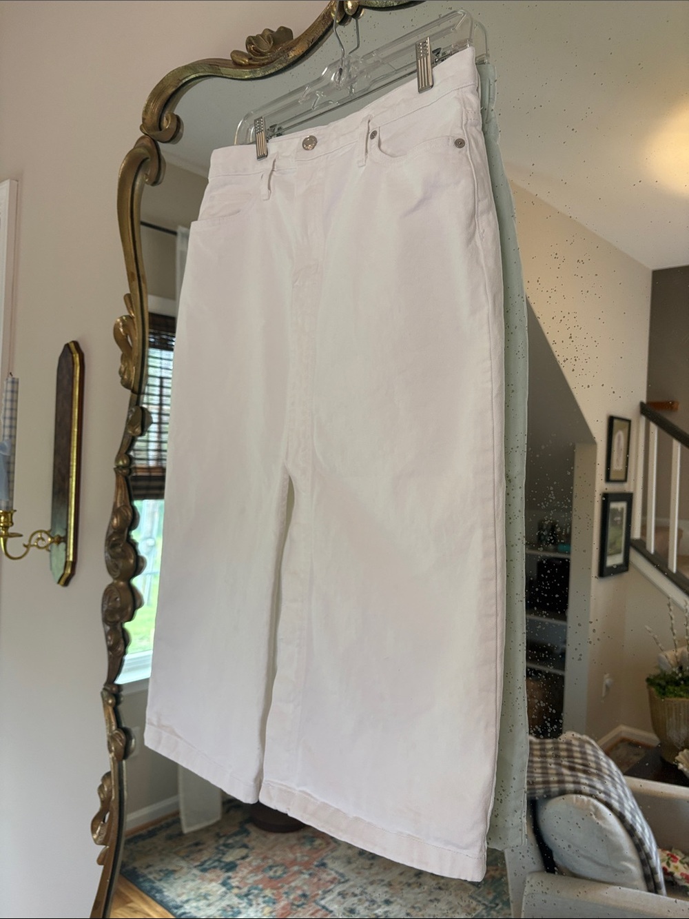 Mango White Maxi Skirt